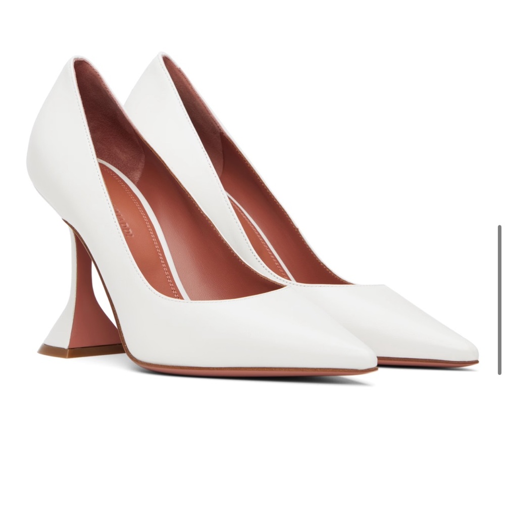 AMINA MUADDI
White Ami Pump Heels NEVER WORN